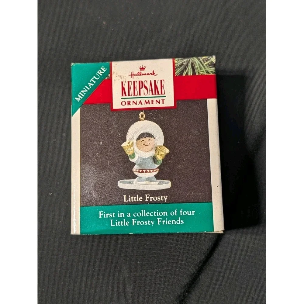 1990 Hallmark Keepsake Miniature Ornament Little Frosty‎ First in Collection
